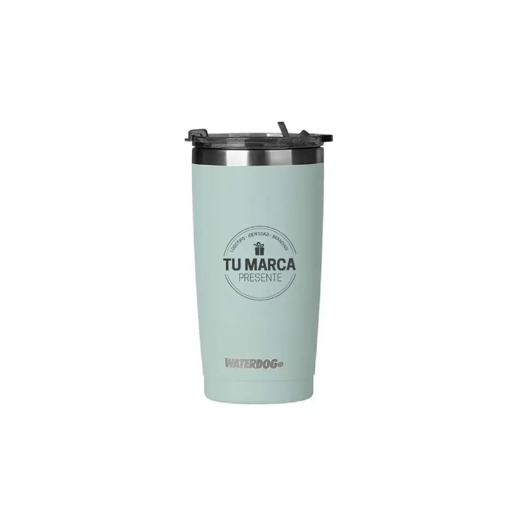 Vaso Térmico de Acero con Tapa - 600 cc - Waterdog 