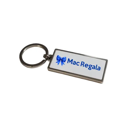 Metal Keychain with Dome